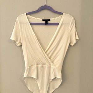 Cream body suit, medium